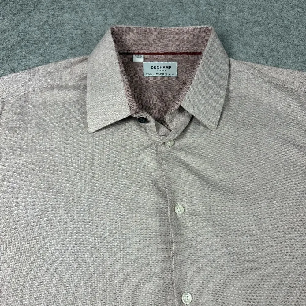 duchamp london mens shirt Tailored Fit 171/2 Size 44 /xl